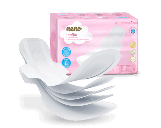 Neno Soffio Premium ultra-tanki postporođajni ulošci, 8 kom (s krilcima)