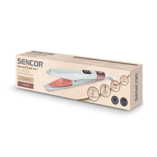 SENCOR 2u1 pegla i uvijač za kosu SHI 4601GD