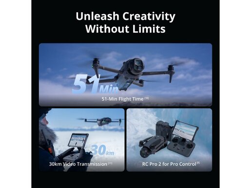 DJI Mavic 4 Pro 512 GB CreatorDron, Combo (DJI RC Pro 2), dron