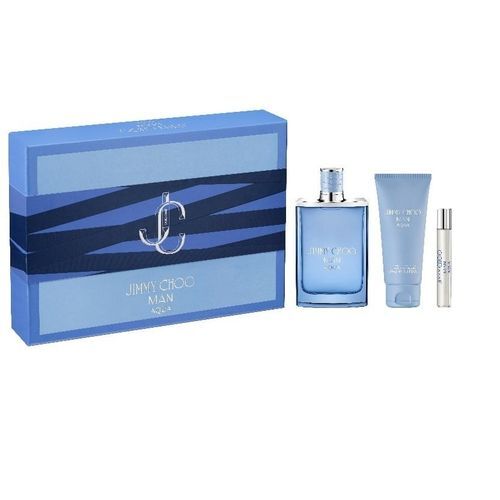 Jimmy Choo Man Aqua poklon set – muški parfem (100 ml + 7,5 ml + 100 ml SG)