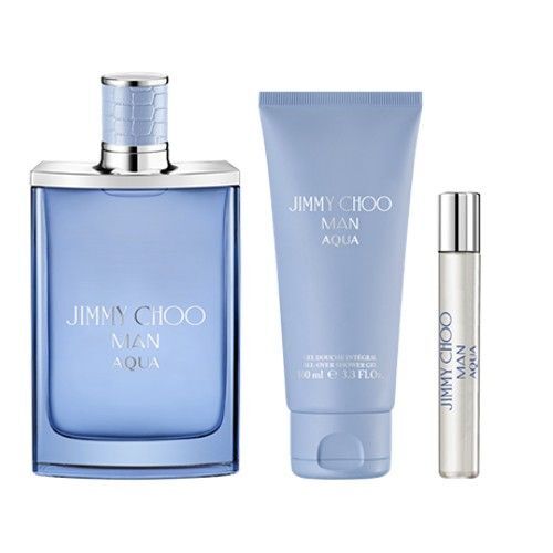 Jimmy Choo Man Aqua poklon set – muški parfem (100 ml + 7,5 ml + 100 ml SG)