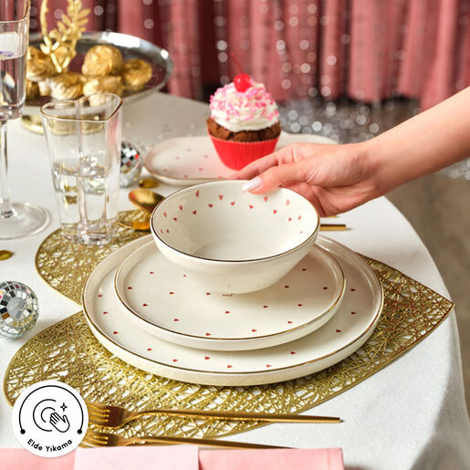 Karaca set za ručavanje Love, set za dvije osobe