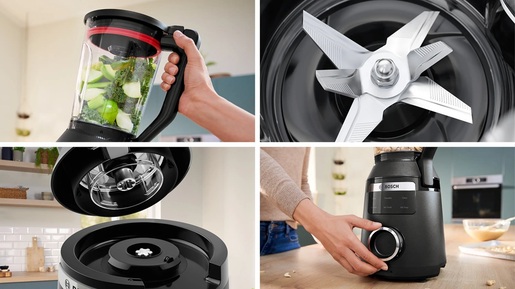 BOSCH blender MMB6652B Serie 6 VitaPower, 1800 W, crna