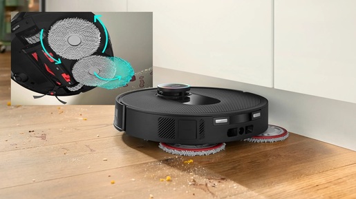 BOSCH robotski usisivač BCRDW3BX Spotless Max Cam 11.000 Pa, Smart Vision kamera