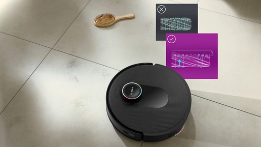 BOSCH robotski usisivač BCRDW3BX Spotless Max Cam 11.000 Pa, Smart Vision kamera