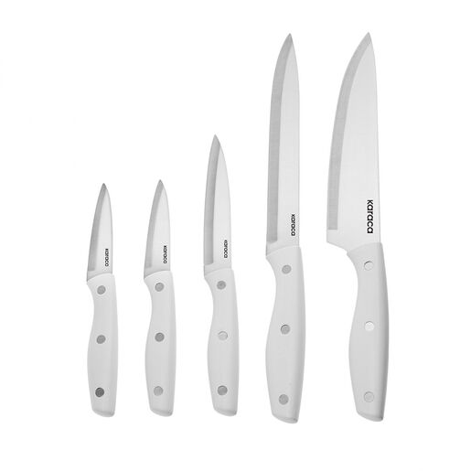 Karaca set noževa sa stalkom Mastercut, 6 komada, krem