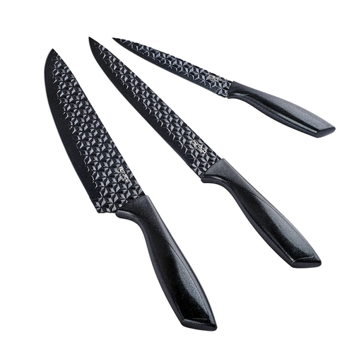 Karaca set noževa Ekstra Koruma, 3 komada, crni