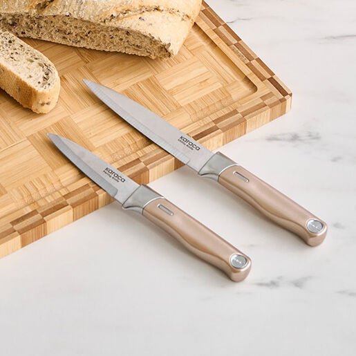 Karaca set noževa sa stalkom Mastermaid, 6 komada, rose gold