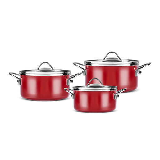 Karaca set posuđa Erva 6/1 bordo