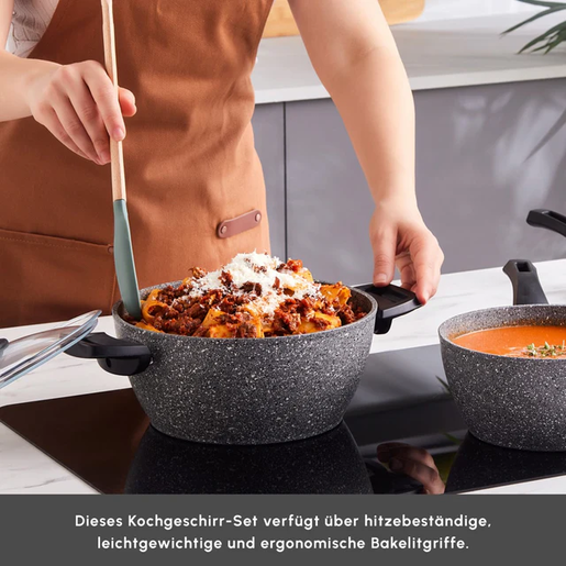 Karaca set posuđa Gris Biogranit 5/1 sivi