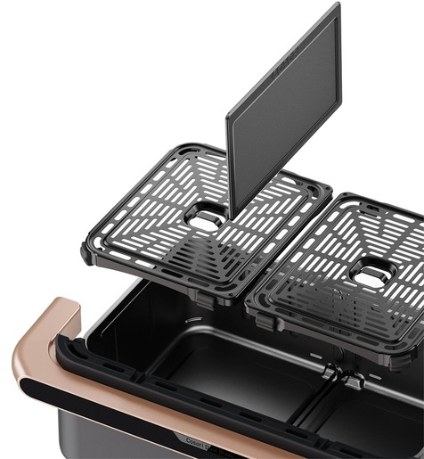 Cosori friteza na vrući zrak CAF-TF101S-AEUR Dual Blaze Twinfry, Wi-Fi; 2800 W, 10 L