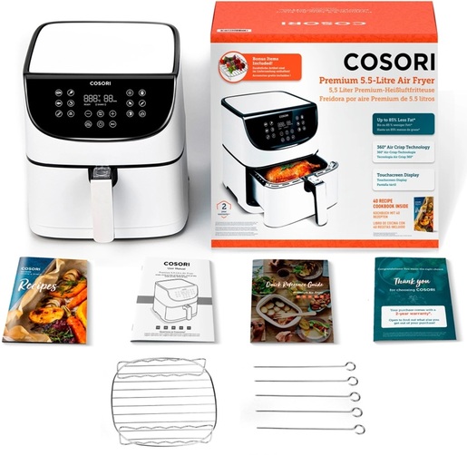 Cosori friteza na vrući zrak CP158-AF-RXW Premium, 1700 W, 5.5 L, 11 programa