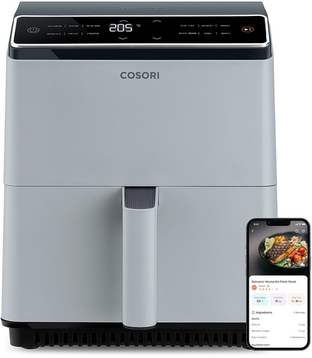 Cosori friteza na vrući zrak CAF-P583S-AEUR Dual Blaze, Wi-Fi; 1700 W, 6.4 L, 12 programa
