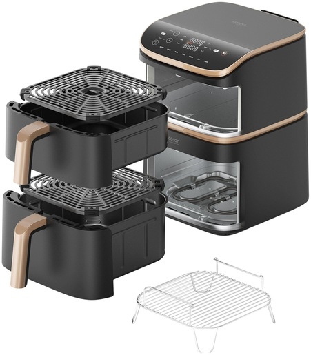 Cosori friteza na vrući zrak CAF-DC123S-DEUR Turbo Tower Pro Smart, Wi-Fi; 2630 W, 10.8 L