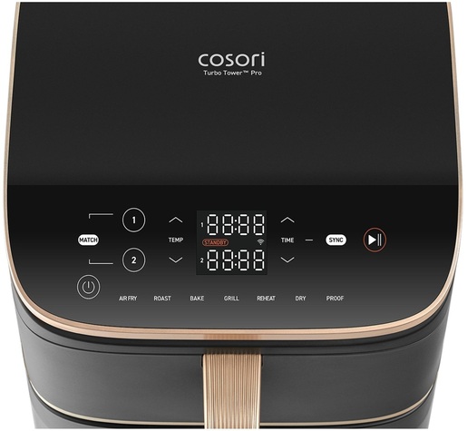 Cosori friteza na vrući zrak CAF-DC123S-DEUR Turbo Tower Pro Smart, Wi-Fi; 2630 W, 10.8 L