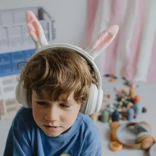 Kidywolf KIDYEARS Dječije Bluetooth slušalice s motivom 85 dB – Rabbit