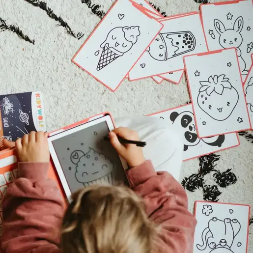 Kidywolf KIDYDRAW MINI Digitalna tabla za crtanje s 30 ilustracija - Kawai