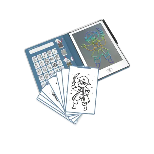 Kidywolf KIDYDRAW MINI Digitalna tabla za crtanje s 30 ilustracija - Oceans&Pirates