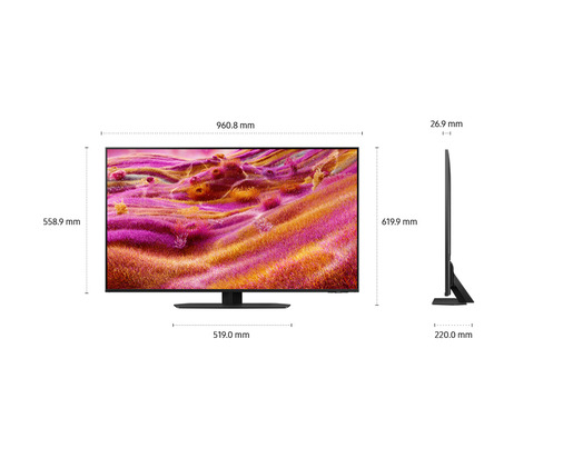 SAMSUNG Neo QLED televizor QE75QN90FATXXH, , 4K Ultra HD, Smart TV, NQ4 AI Gen3 procesor, Neo Quantum HDR+, Motion Xcelerator 165Hz, Titanijum crna
,