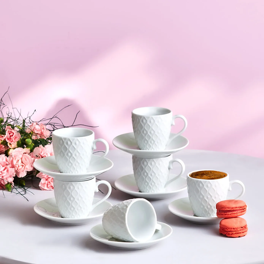 Karaca set šoljica za kavu Emsan Yeniköy 90ml, 6 komada
