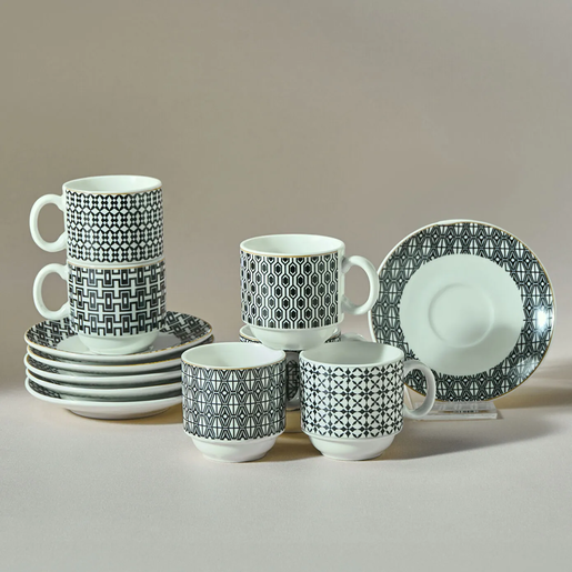 Karaca set šoljica za kavu Kermeny 80ml, 6 komada