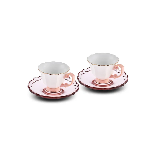 Karaca set šoljica za kavu Samo Pink 90ml, 2 komada