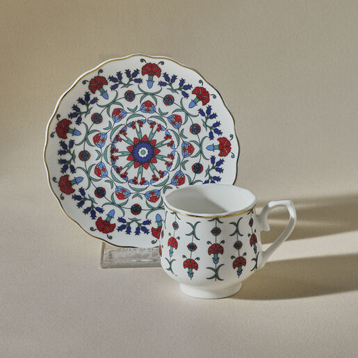 Karaca set šoljica za kavu Ebruli 90ml, 6 komada