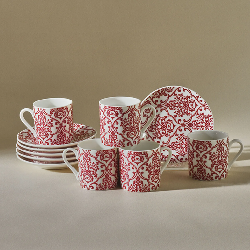 Karaca set šoljica za kavu Red Velvet 90ml, 6 komada
