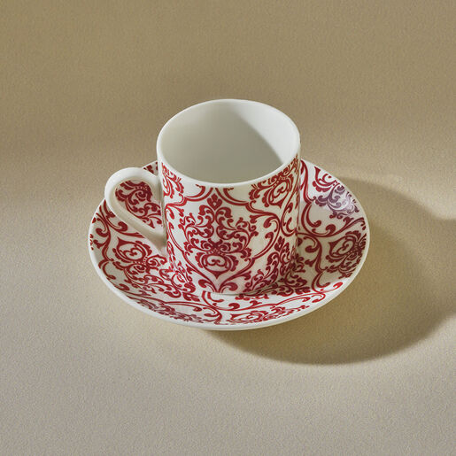 Karaca set šoljica za kavu Red Velvet 90ml, 6 komada