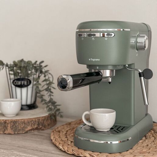 TOGNANA aparat za espresso kafu Iridea, ručni, 1400 W, 1,2 L, zelena