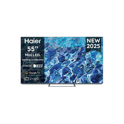 Haier Mini LED televizor H55M80FUX, 4K Ultra HD, Smart TV, Google TV, HDR10, Dolby Atmos, Dolby Vision, Siva