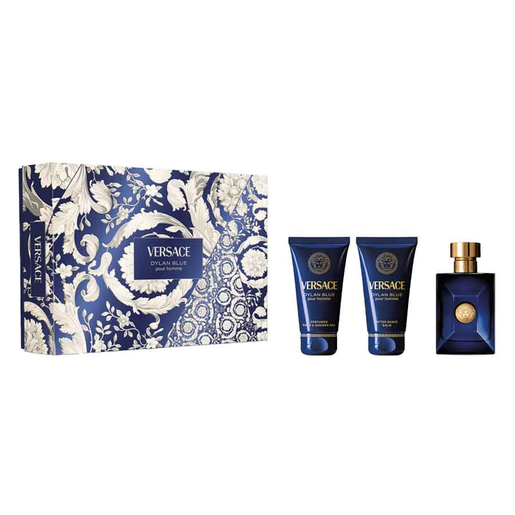 Versace Dylan Blue Pour Homme EDT poklon set za muškarce – toaletna voda 50 ml + 50 ml ASB + 50 ml gel za tuširanje