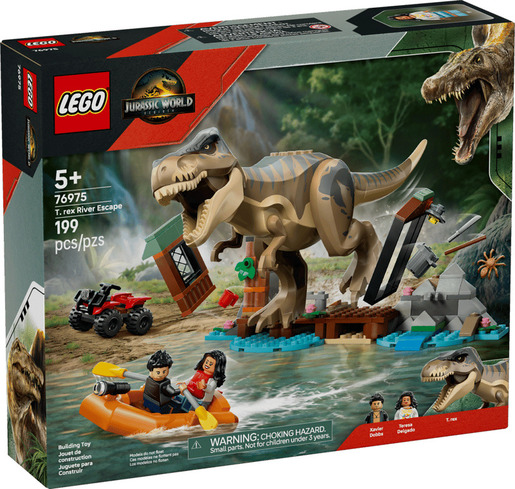 LEGO® Jurassic World T. rex bjekstvo od rijeke 76975
