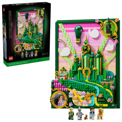 LEGO® Wicked Smaragdni grad – umjetnost zidova 75685