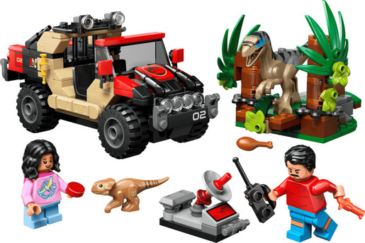 LEGO® Jurassic World Bjekstvo raptora terencem 76972