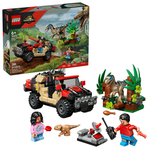 LEGO® Jurassic World Bjekstvo raptora terencem 76972