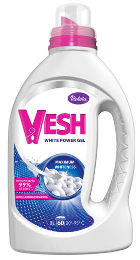 VESH White Power gel deterdžent za pranje rublja 3 L (60 pranja)