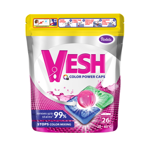 VESH Color Power kapsule za pranje veša 26 kom