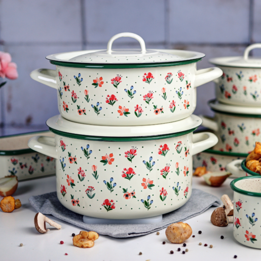 Metalac plitka šerpa FIORELLA 18cm/2lit