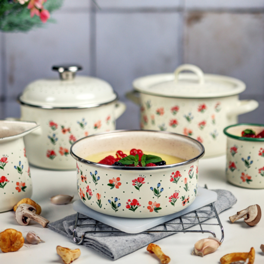 Metalac posuda za čuvanje hrane CVIJETNE RADOSTI 16cm/1,3lit