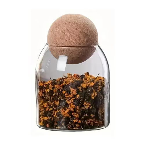 Staklena posuda sa kuglom za pohranu 400 ml