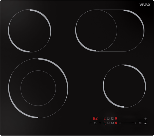 VIVAX HOME ugradbeni set EDGE LINE pećnica BO-806BFTM G + ploča BH-04MDOVC