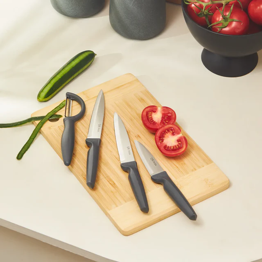 Karaca Dr Inox Peel set noževa, sivi, 4 komada