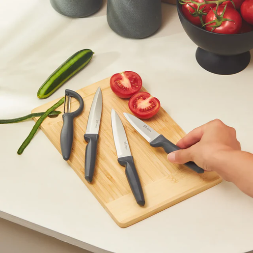 Karaca Dr Inox Peel set noževa, sivi, 4 komada