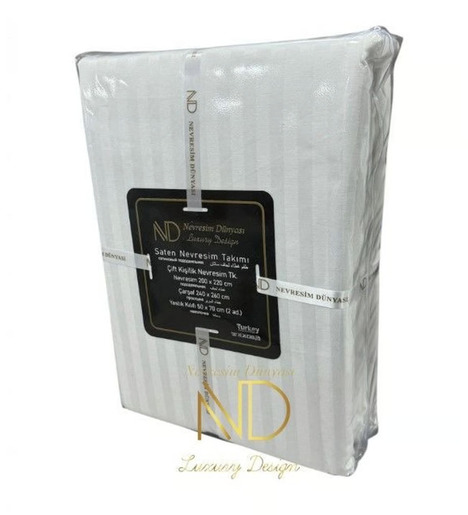 Jednokrevetna posteljina ND Bijela 200x220 cm – Micro Saten