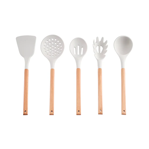 Karaca Massimo set noževa i kuhinjskih pomagala 12 komada, krem