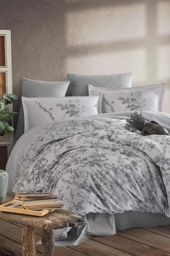 Dupla posteljina Clasy Mesina Gri 200x220 – 100% pamuk