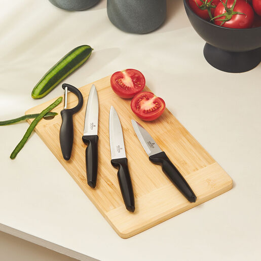 Karaca Dr Inox Peel set noževa, crni, 4 komada