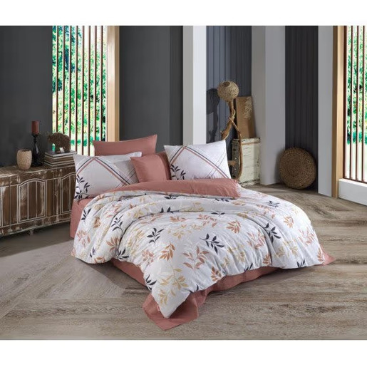 Dupla posteljina Hobby Belen Kahve 200x220 cm – Ranforce 100% pamuk