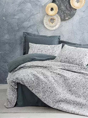 Dupla posteljina Minimal Molly Antrasit 200x220 – 100% pamuk